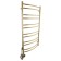 Domoterm electric heated towel rail "Calipso" P12, 500x1000 mm, left, gold
