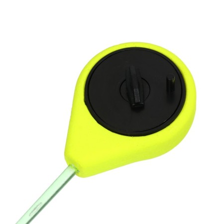 Fishing rod winter balalaika, black yellow color, HFB-43-1