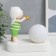 Souvenir Polystone Light "Baby in a white cap, with a gold bubble at the ball" 16.5x8x16 cm