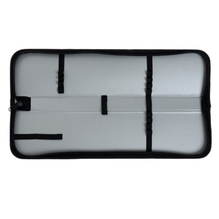 Penal for brushes, 380 x 90 mm, FK-3, leatherette, black-3
