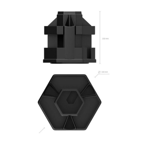 Set of desktop Erichkrause Office, 14 items, rotating, black-3
