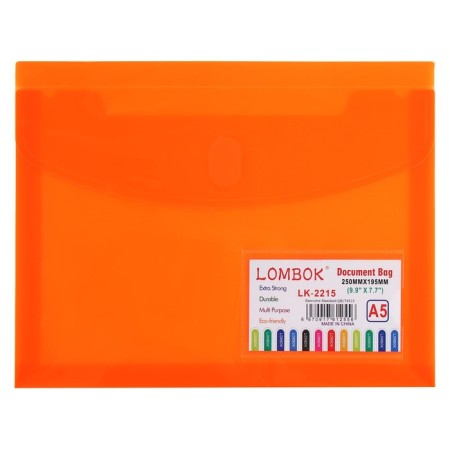 Folder-convert on Velcro A5, 180 MKR, with extension, pocket for business cards, mix-7