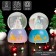 Souvenir polystone water ball light, music "Castle for Princess/Prince" MIX 8x8x11.5 cm