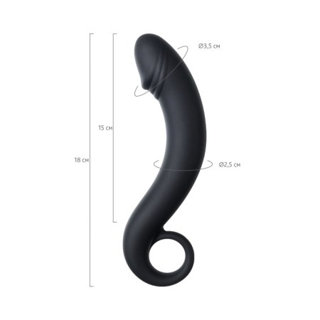 Anal stimulator Pleasure Dorado, waterproof, silicone, black, 18 cm, 3.5 cm-9