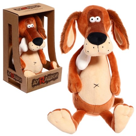 Soft toy "dog & kostochka", 25 cm