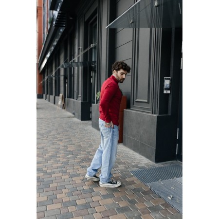 Jumper male ise, size 58, terracotta color-11