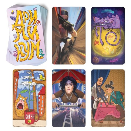 A board game on asociation and imagination “Drimikum. Fairytale ", 98 cards, 10+-3