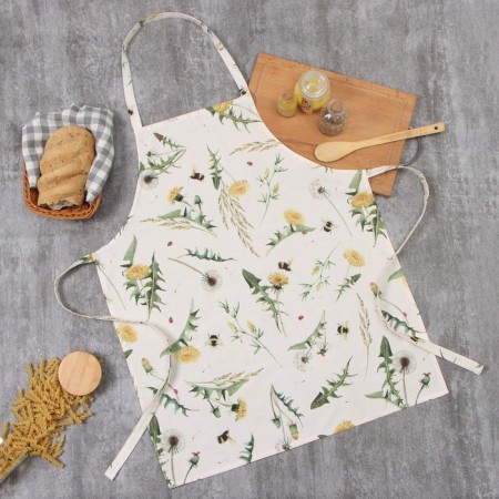 Apron Ethel "Dandelions" 60x70cm, 100%HL, sarzha 178 g/m2