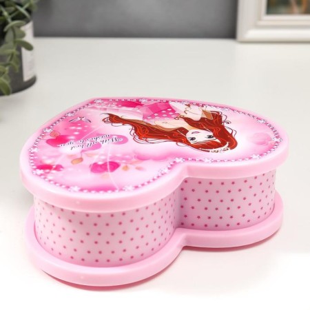 Musical pink box with a princess 19x16x6 cm-3