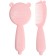Hair care kit: comb and brush "Bear", pink color