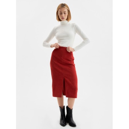 Skirt with a female section, minku, brick color, size 40-4