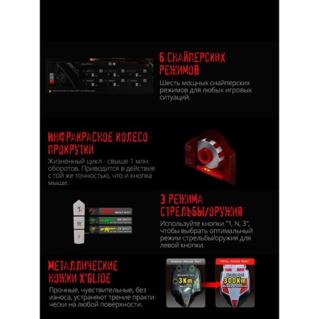 Mouse A4Tech Bloody A90 Black Optical (6200DPI) USB (8but)-3