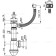 ALCAPLAST A444-DN50/40 siphon siphon, with stainless steel grille DN = 70 mm and corrugation