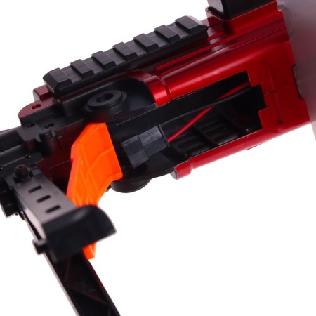 Machine gun "Godzilio", shooting, sleeves fly apart, battery-13