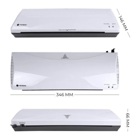 Laminator A4 75-175 μm, 2 shafts, speed 30 cm/min, Geleos "LM A4+(BS)"-2