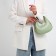 Bag Women's Baget with a zipper, green color