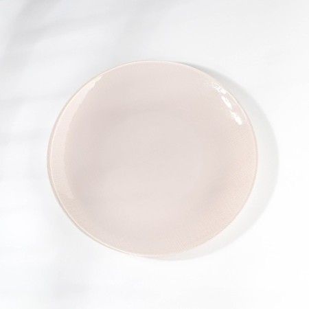 Capuchino plate, glass, d = 21 cm, gray color-1