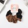 Hair elastic band "Orbit" Style style, 12 cm, black-brown