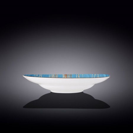 Deep plate Wilmax England Scratch, D = 28.5 cm, 500 ml, blue color-1