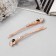 Invisible hair "Heidi" (set 2 pcs) heart, 6 cm, pink gold