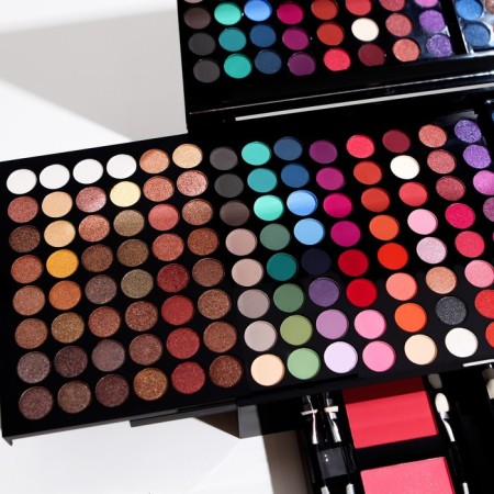 Professional makeup set (shadows for eyebrows, eyelids, blush, proofreaders)-4