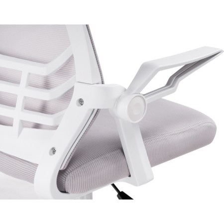 Computer chair Arrow mesh, white/gray 62x62x96 cm-7