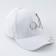 Women's cap with rings, white color, rr 56