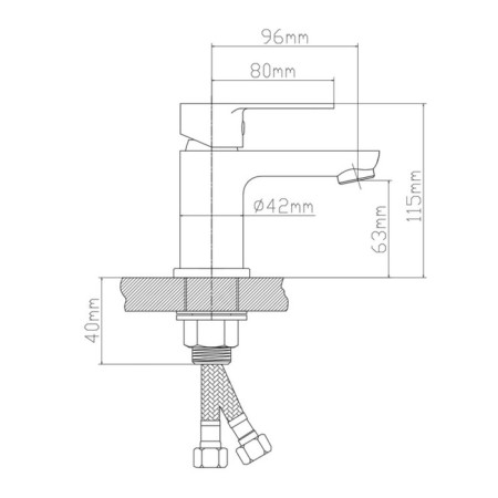 BOOU B8289-1J shell mixer, single-leaf, chrome-4