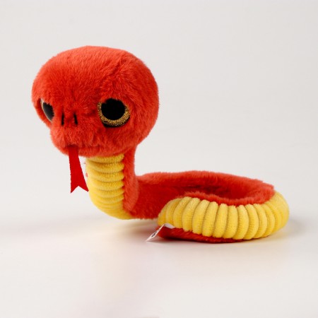 Soft New Year's toy "Snake", red-3