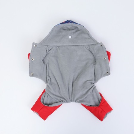 Zimovye jumpsuit for animals "Skier", M (DS 24-26, Osh 26-28, OG 36-38 cm), Mix-8