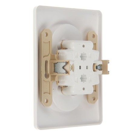 Double SE GLOSSA, 16 A, 250 V, built -in, without salary, IP20, white, GSL000120-1