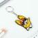 Key keychain wooden "bulldog", 4.5 x 6 cm