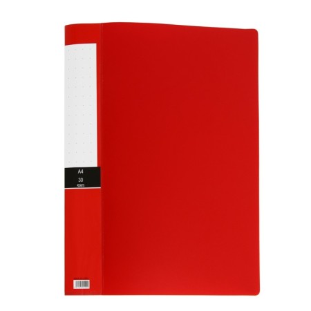 A4 folder, 30 transparent files, 400 μm, mix-1