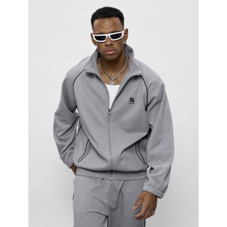 Male tracksuit, size 48, gray color-23