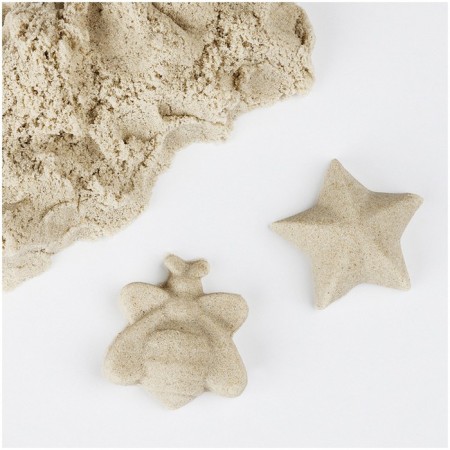 Sand for modeling "Magic sand", sea, 500 g, 2 forms.-5