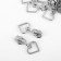 Automatic lock for lightning "Spiral", No. 7, decorative, 10 pcs, Nickel color