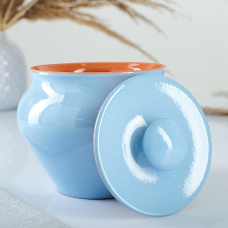 Set "Vyatka Ceramics Trio" 0.7lx3pcs + Grasp, Blue-1
