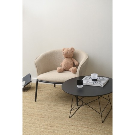 Paal lounge-peel, 740 × 700 × 650 mm, book, beige color-1