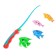 Fishing "sea wave", 4 fish, fishing rod, mix