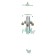 Wind music plastic, metal "butterflies" phosphorus 4 tubes, 5 bells 60 cm