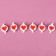 Decorative “hearts” Clushes set 6 pcs., 2 × 11.5 × 16 cm