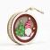 Suspension on a Christmas tree with the light "New Year", diam. 7.5 cm