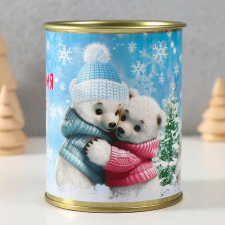 Socks in the bank "The time has come for winter miracles" (inside the socks are female, white color)-1