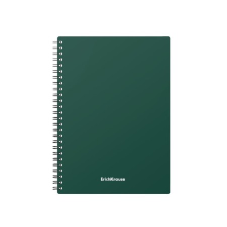 Notebook A5, 60 sheets in a cage on a crest, Erichkrause Classic, plastic cover, Offset block, mix-6
