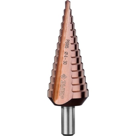 Drill step "bison" 29672-4-30-14_z01, 4-30 mm, 14 steps, trihedral shank
