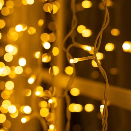 Garland "Curtain" 2 × 1.5 m, IP44, UMS, white thread, 360 LED, glow warm white, 220 V-2