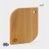 Cutting board MAGISTRO "drop", 20 × 18 × 1.2 cm, oak