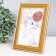 Photo frame plastic 10x15 cm "Small mesh" gold with double gold stroke 18.3x13.5 cm