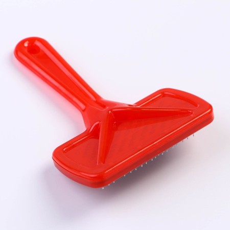 Pucupors "Simple" with a transparent handle, with drops, 9.5 x 13.8 cm, red-1