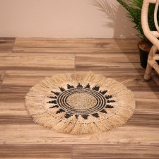 Wicker rug round 50 cm